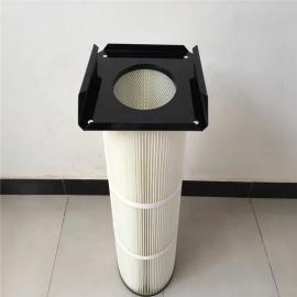 square flange Air Cylindrical Cartridge Filter   cartridge from China manufacturer